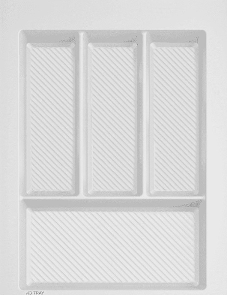 Лоток для кухонных принадлежностей TRAY 400, 290-350х420-490мм, белый, AQ