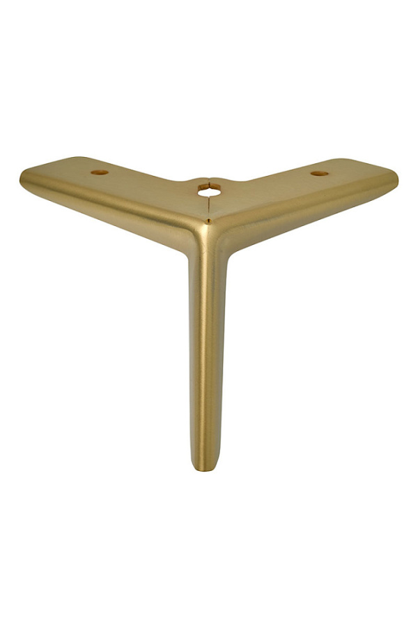 Опора нерегулируемая, h=125мм, металл, брашированное золото