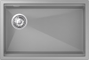 Мойка Rivelato LINO 654-L, 650х440х210мм, серый металлик