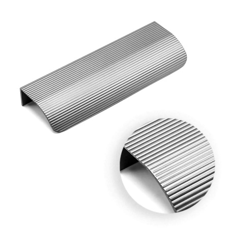 Ручка торцевая, Touquet, C8.200130.93, 90/130мм, анодированный брашированный никель, METAKOR