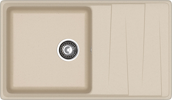 Мойка GranFest LEVEL 860L, 860х500 мм, кашемир