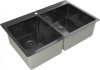Мойка Rivelato RINOX 8050 B2 PVD black, 800х500х200мм, черный PVD