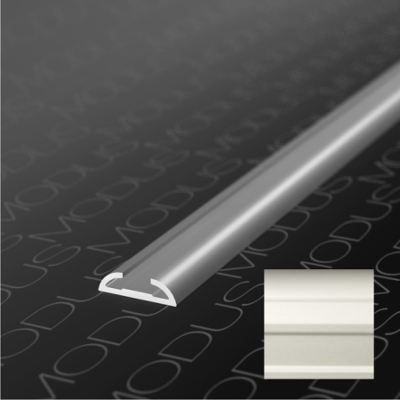 Направляющая L=1800мм для распашной двери, серебро