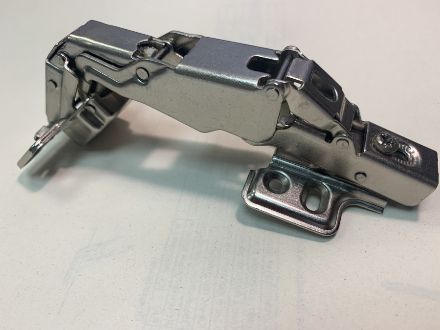 Петля накладная 165*, доводчик, планка, 48мм, clip-on CMF