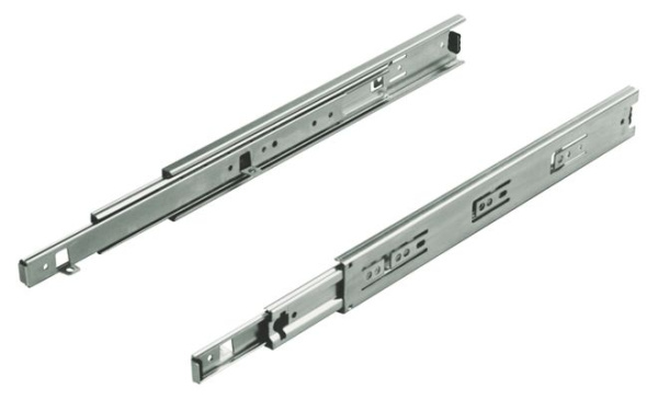 Направляющие полновыкатные h=45мм, L=700мм, хром, Китай