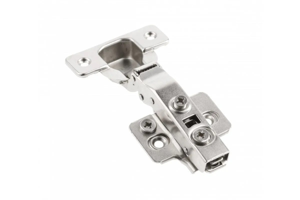 GTV Петля Silento Pro накладная, с планкой 0мм, доводч 2way, БЕЗ еврошурупа, 3D-регулировка