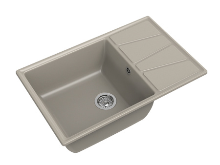 Мойка GranFest VERTEX V-780L, 780х500 мм, топаз