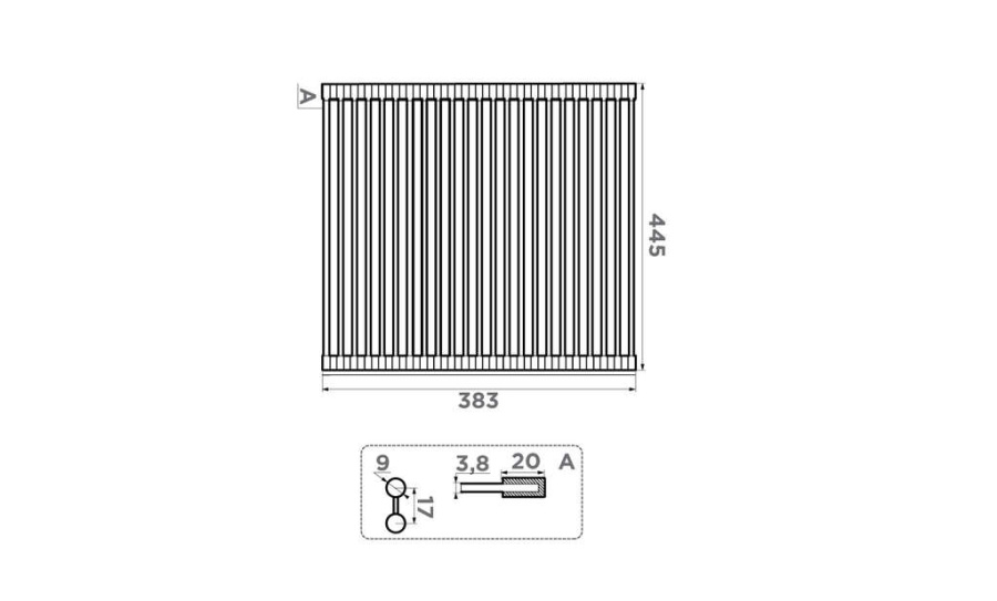 Ролл-мат для мойки с силиконом ROLL-05-IN, нержавеющая сталь/черный