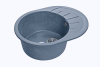 Мойка GranFest RONDO 580L с крылом, 579х445 мм, графит