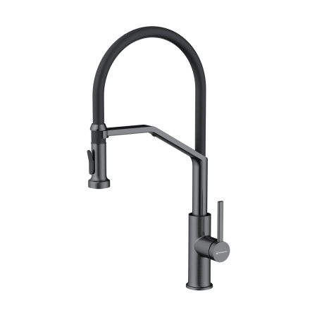 Смеситель Makkari 2 Plus-SB-GM-BL, латунь, вороненая сталь/черный