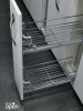 Корзина 150мм, 2 яруса, 98х449х465мм, боковое левое, Push Open, CHIANTI