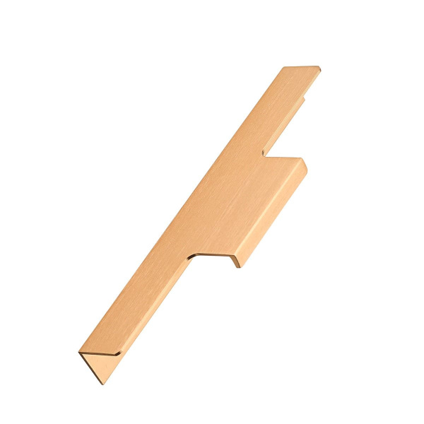 Ручка торцевая, LIND, 224/496мм, металл, брашированное золото, GTV