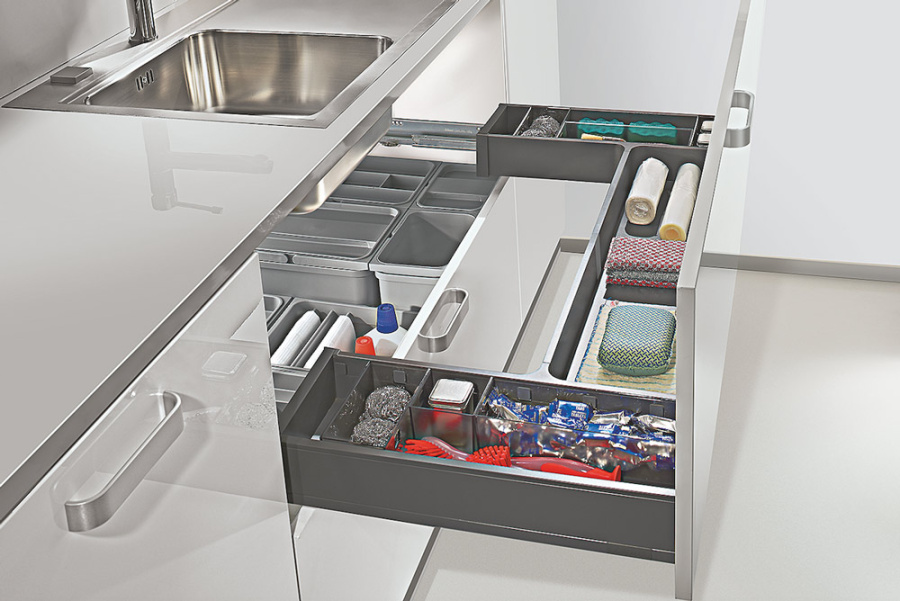 Система организации для установки в П-образный ящик под мойкой, шириной до 435мм