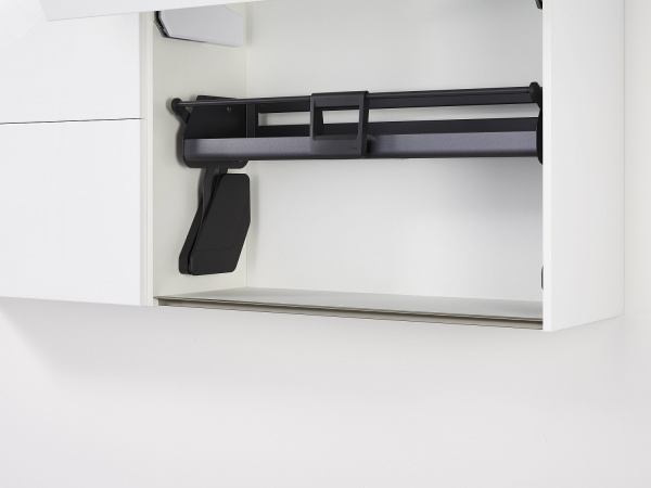 Выдвижная система Ай Мув в базу 600мм, 1 полка, в верхний шкаф, с довод., антрацит, Kessebohmer