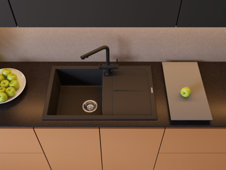 Мойка Sumi 79A-GR, Artceramic/leningrad grey