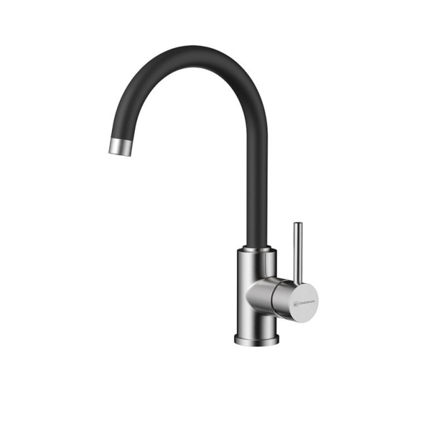 Смеситель Shinagawa-BN-BL, латунь, нержавеющая сталь/черный