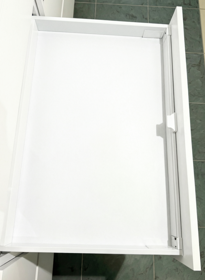 Ручка-фиксатор для внутреннего ящика, пластик, белый