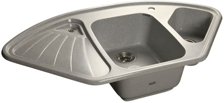Мойка GranFest CORNER 1040, 1039х560 мм, серый
