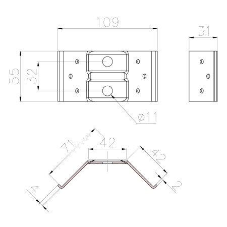 Стяжка для стола 564