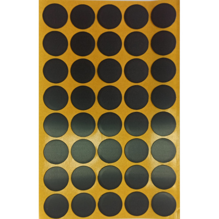 Заглушка самоклейка d=18мм, черный