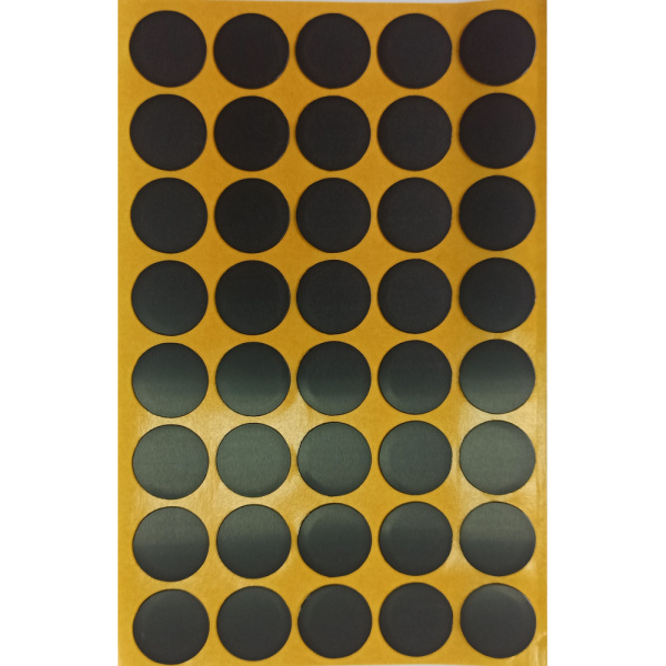 Заглушка самоклейка d=18мм, черный