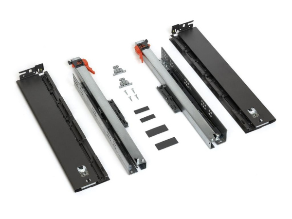 Ящик ALPHABOX с доводчиком (SC), H116/63мм, L=350мм, антрацит, Samet