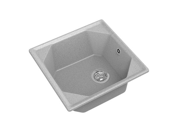 Мойка GranFest UNIQUE U-500, 500х500 мм, серый