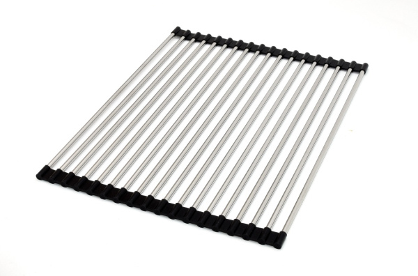 Ролл-мат, 430х330мм, круглый пруток, нержавеющая сталь/черный, HISSEN