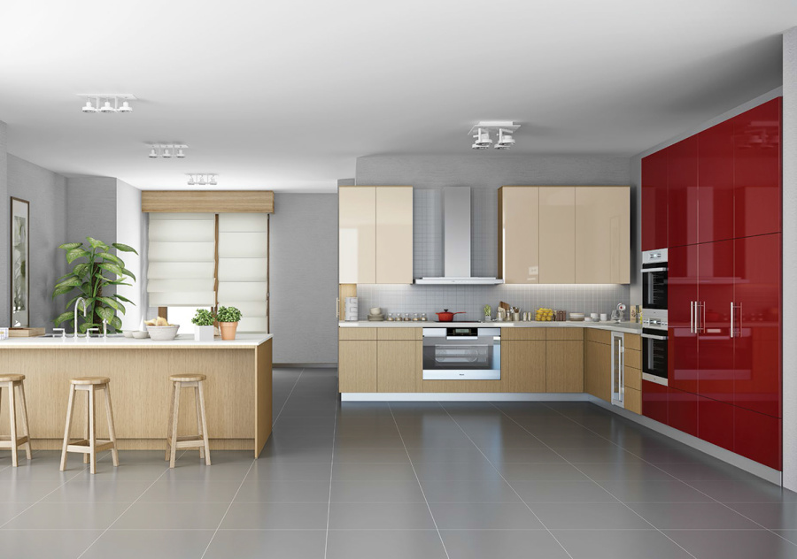 ACR001, фасад, 18мм, белый глянец