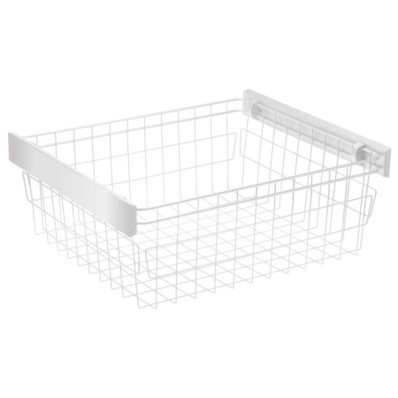 Корзина для белья в шкаф на 700мм, 460х630х233мм, без направляющих, белая