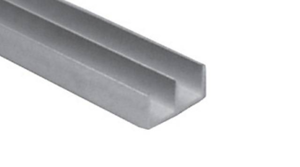 Верхняя направляющая, двойная для стекла L=2000мм, алюминий