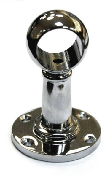 2852 Держатель промежуточный, h=80мм, хром, CMF