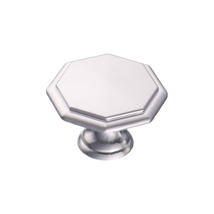 Ручка-кнопка, K-1080 SC, 32х32х24мм, металл, матовый хром