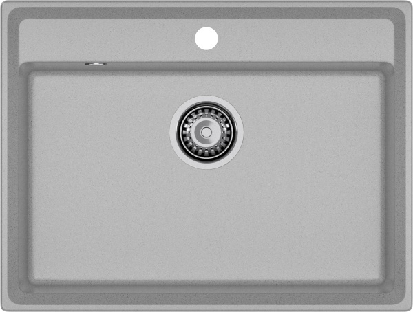 Мойка GranFest LEVEL 660, 660х500 мм, серый