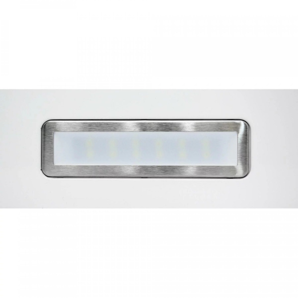 Вытяжка встраиваемая телескопическая HUBBLE 600 WHITE, 60см, б/угольного фильтра, белый, Lex