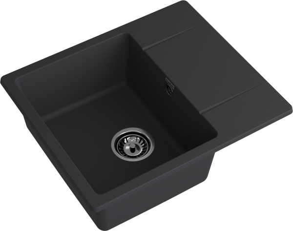 Мойка GranFest URBAN 258L, 580х490 мм, черный