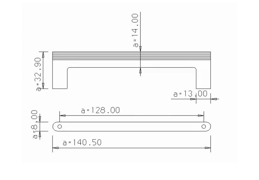 Ручка-скоба, 336, 128мм, металл, жемчужный серый