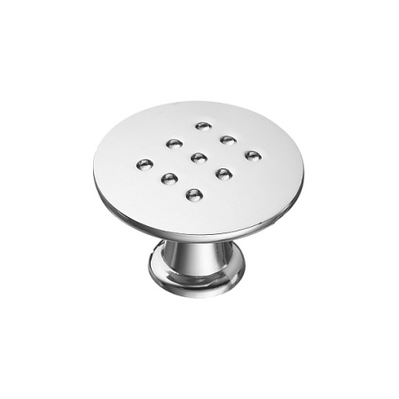 Ручка-кнопка, K-1060, 28х28х20мм, металл, хром