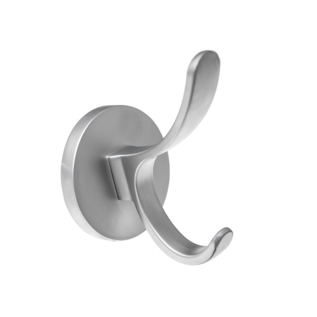 Крючок, KR 0350, двухрожковый, матовый хром