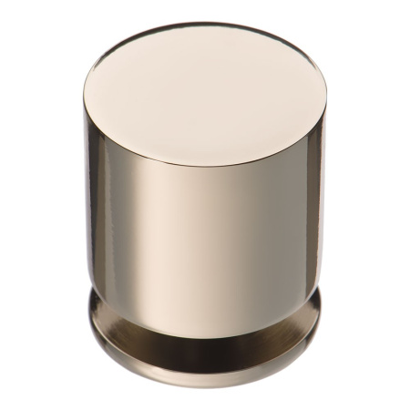 Ручка-кнопка, 1956 0026 PN, d=26мм, металл, глянцевый никель