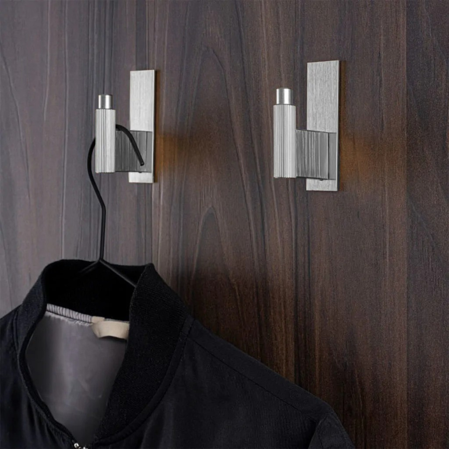 Крючок ARPA PLATE, 7036025L24EI, 25х43х80мм, однорожковый, металл, сталь, Viefe