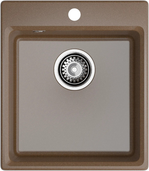 Мойка GranFest LEVEL 420, 420х480 мм, терракот