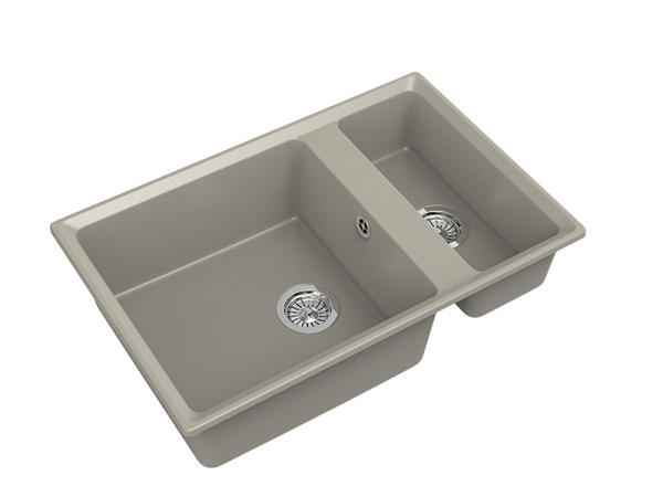 Мойка GranFest LEVEL 760K, 760х500 мм, топаз