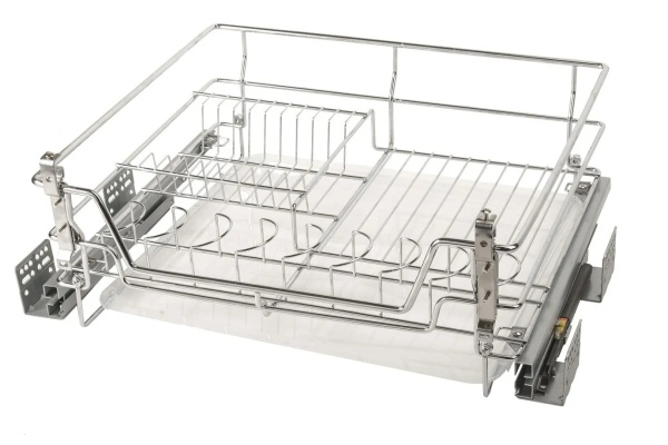 Сушка в нижний шкаф 600мм, 565х440х190мм, полного выдвижения с доводчиком+крепление, хром