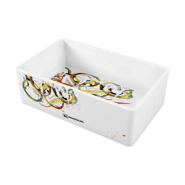 Мойка Mikura 76-Tokyo 3, Natceramic/белый