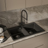 Мойка Rivelato AXEL 90-2D, 870х520x200мм, антрацит