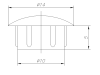 Заглушка для технических отверстий, d=10мм, светло-бежевый