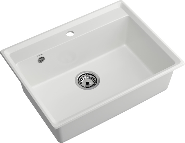 Мойка GranFest LEVEL 660, 660х500 мм, иней