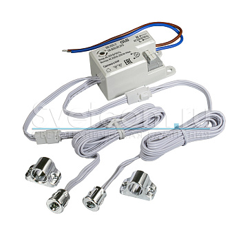 Выключатель ИК на преграду, с выносными сенсорами (2 шт.), 220В/250Вт, врезной Ø10мм/накладной, хром, DD-220-2