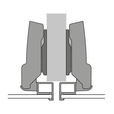 Петля SENSYS 8631i, полунакладная, 95*, с доводчиком, для алюм. рам, черный обсидиан